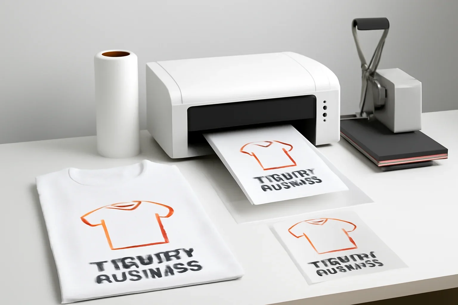 How to Start a T-Shirt Business with DTF presented in a clean promotional setting