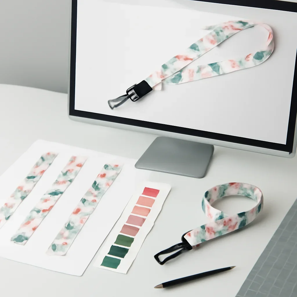 Custom Lanyards artwork and production planning in progress