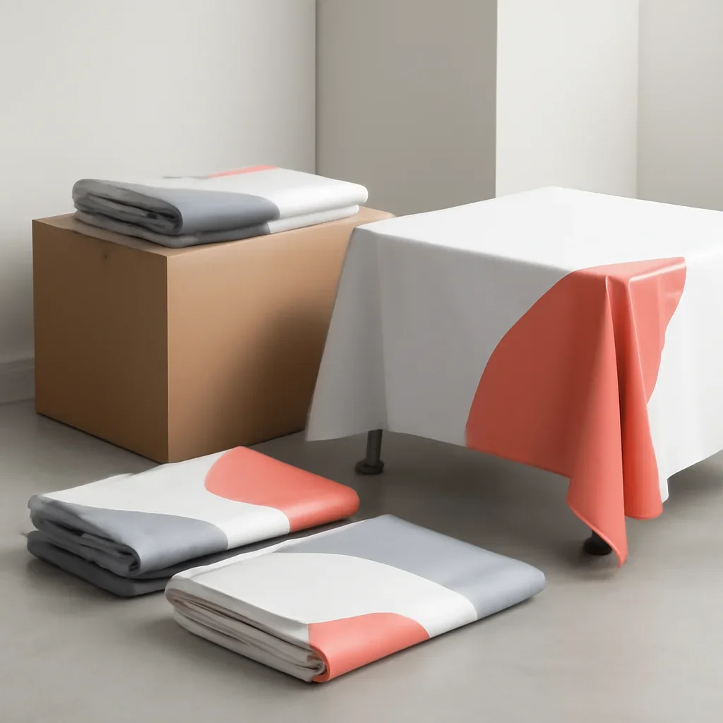Custom Table Covers ready for delivery, installation, or event setup