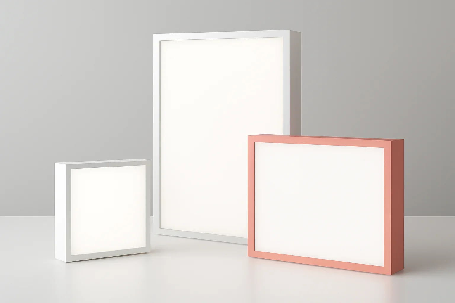 Light Box Signs presented in a clean promotional setting