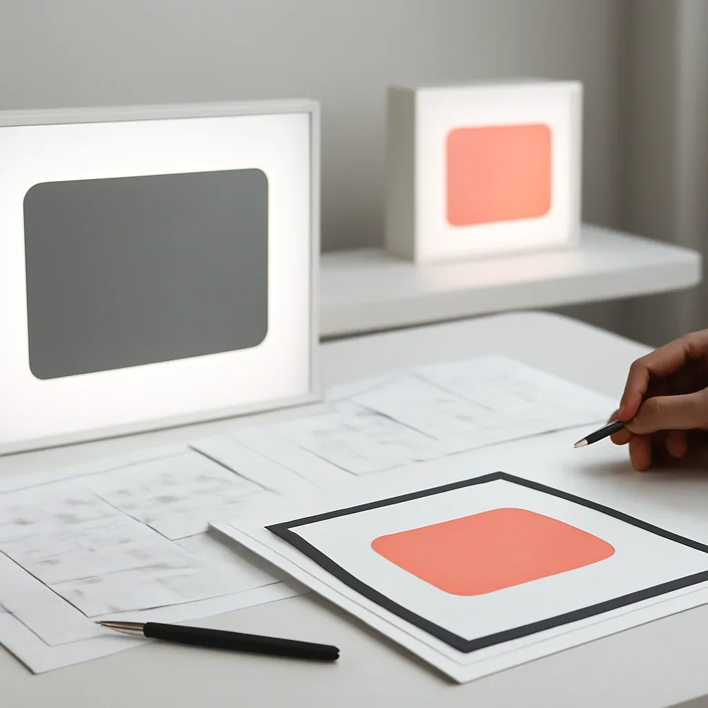 Light Box Signs artwork and production planning in progress