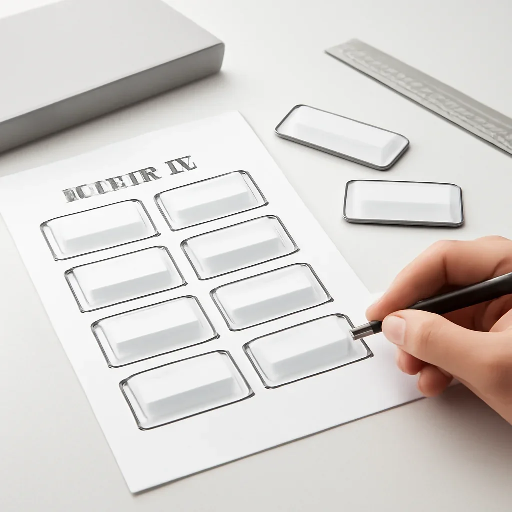 Magnetic Name Badges artwork and production planning in progress