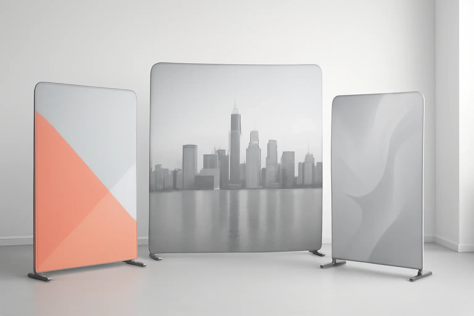 Pop-Up Displays presented in a clean promotional setting