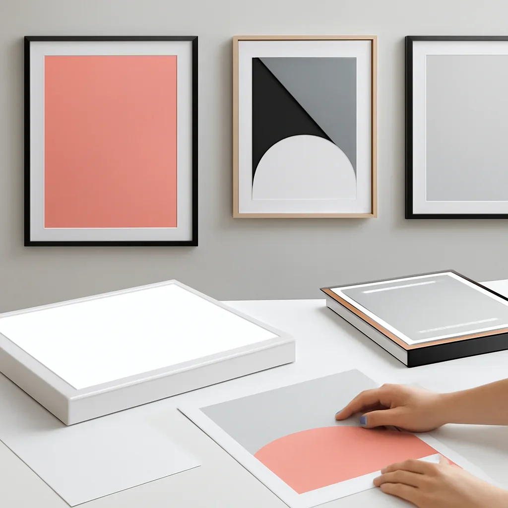 Poster Frames & Light Boxes artwork and production planning in progress