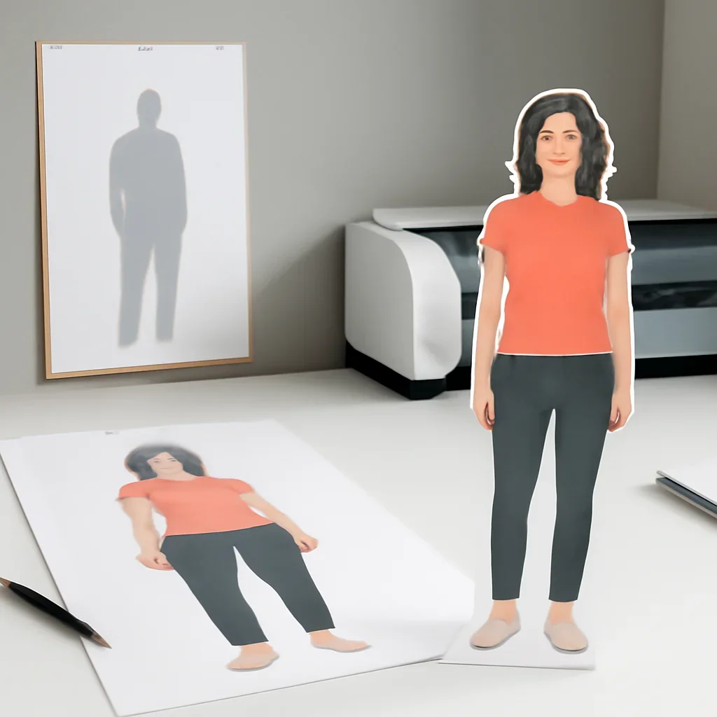 Standee Cutouts artwork and production planning in progress
