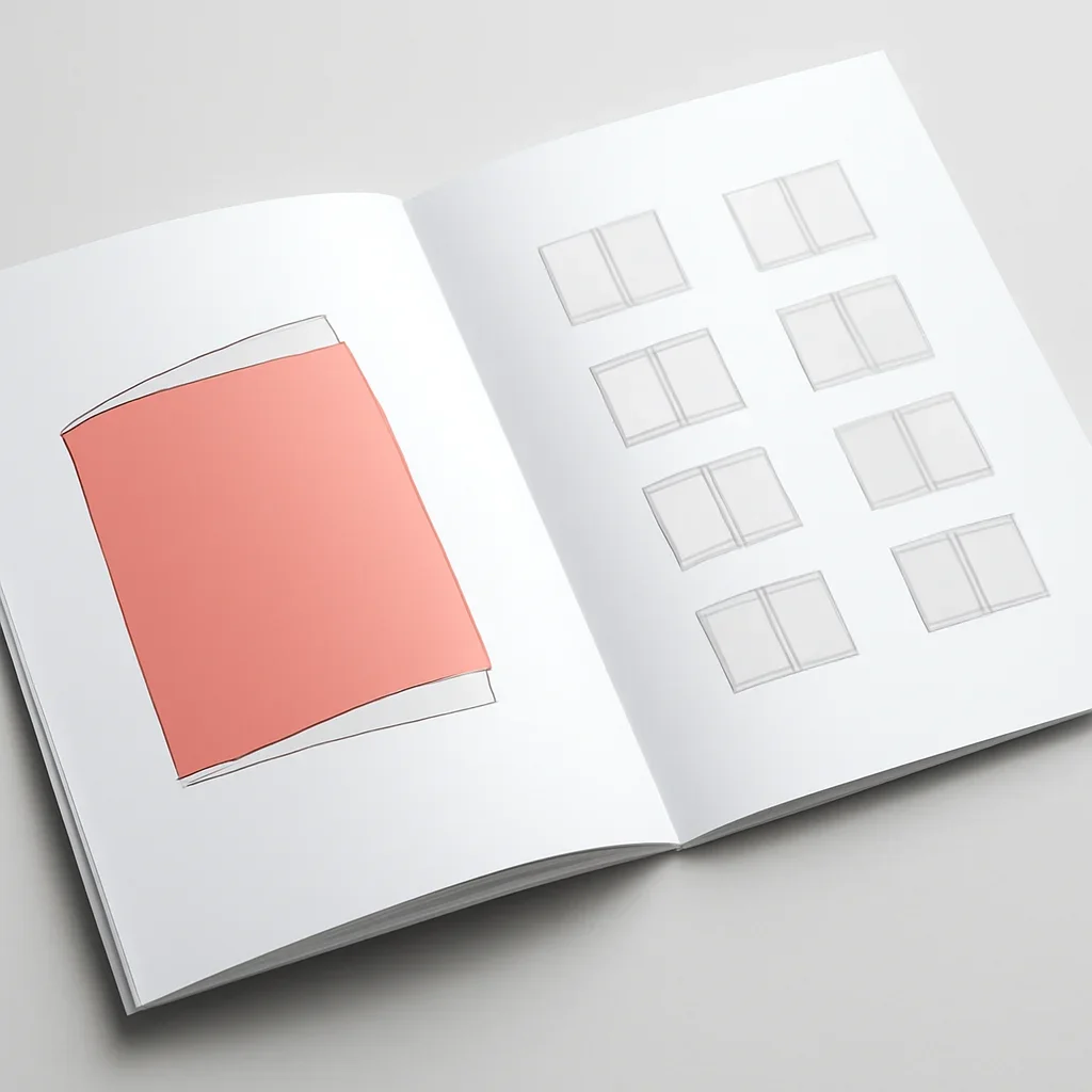 Supporting visual for page-count planning for booklets planning and design decisions