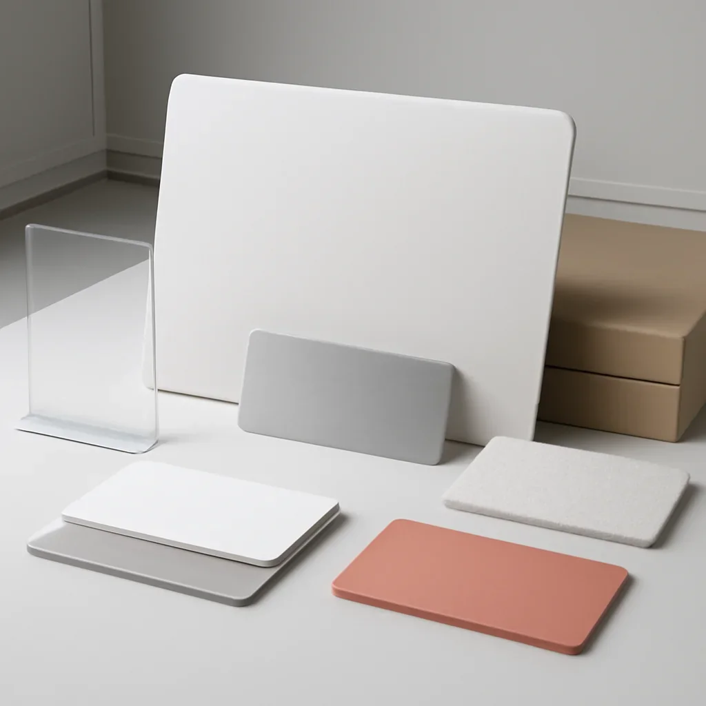 Name Plate Material Guide ready for delivery, installation, or event setup