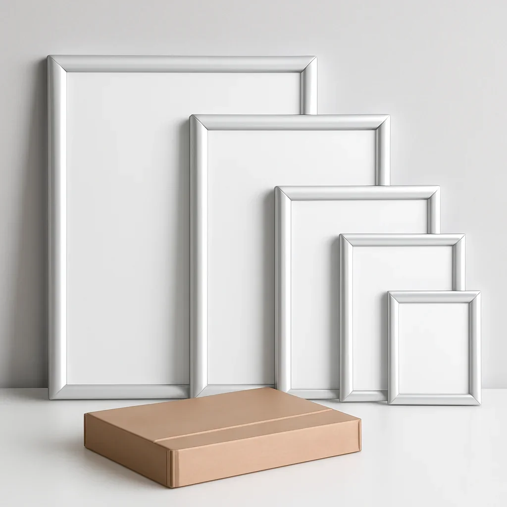 Snap Frame Size Guide ready for delivery, installation, or event setup