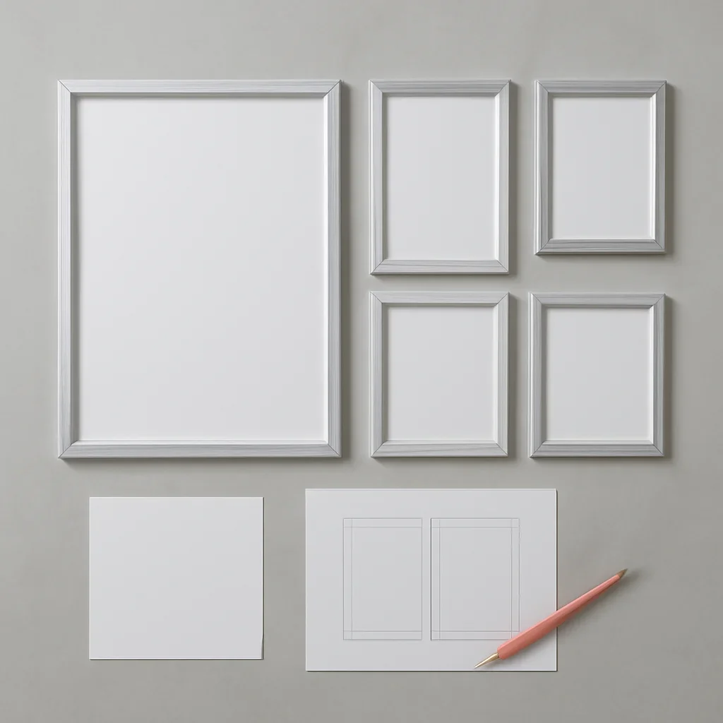 Supporting visual for snap frame and poster display sizes planning and design decisions