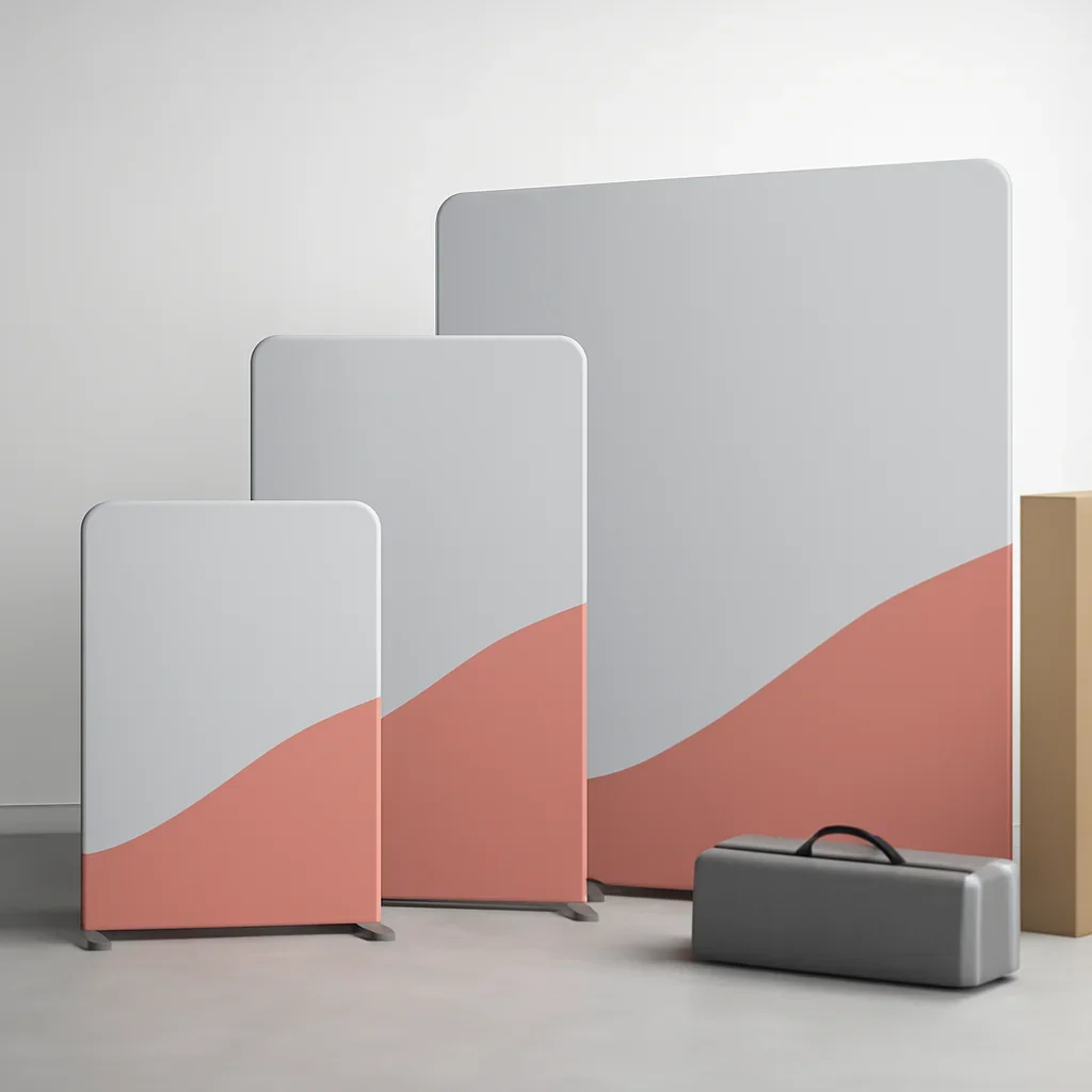 Tension Fabric Displays ready for delivery, installation, or event setup